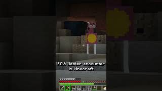 Jester encounter in Minecraft #minecraft #shorts #lethalcompany