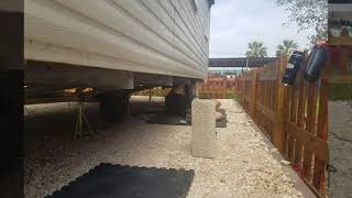 Static caravan installation
