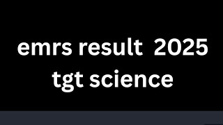 Emrs result 2025 #tgt#science #shortlisted#Education, #EdChat#EdTech, #Learning#Teacher#shorts