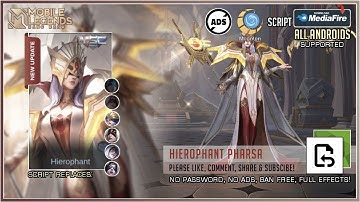 Pharsa MSC skin script | Full effects, no password, no ads, and a backup file!