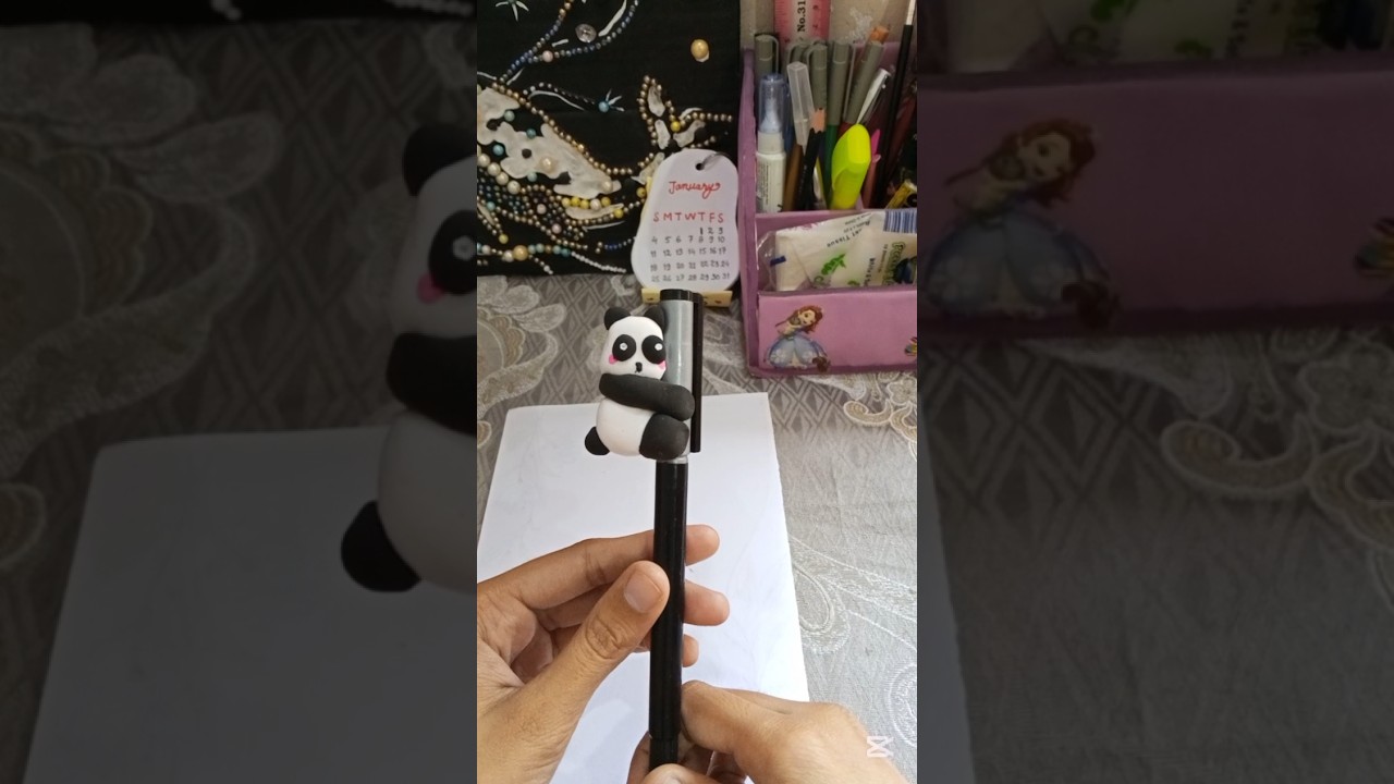 CUTE 🥰 PANDA 🐼 PEN TOPPER 🖊️SHORT