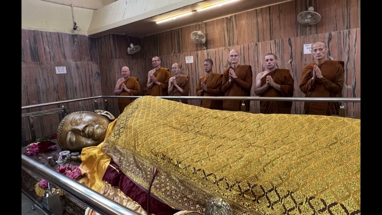 7. India Pilgrimage 8 Jan - Kusinara - Mahaparinibbana Temple