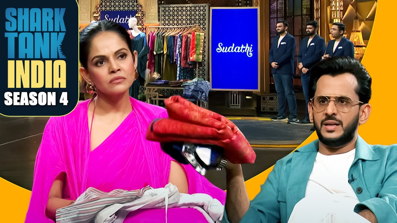 Glossy sarees देखकर क्या sharks भी हो जाएँगे impressed? | Shark Tank India S4 | Male Entrepreneurs