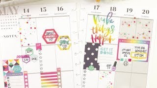 Plan With Me: May 14-20, 2018 [Create 365 The Happy Planner® Stickers + Stamps How To]