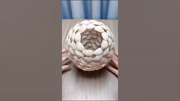 كيف تعمل اضائة جميلة من الصدف جميل جدا 