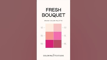Color palette inspo: Fresh Bouquet 💐 #colorpalette #graphicdesinger #canva