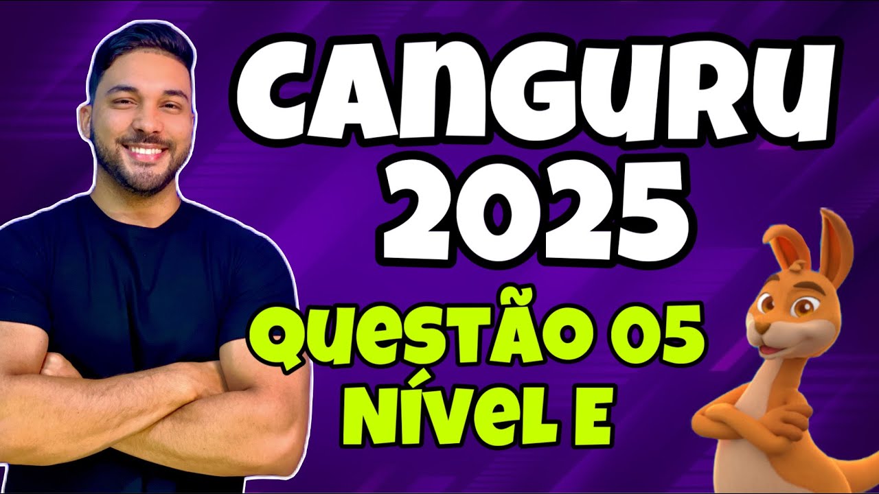 RESOLUÇÃO OLIMPÍADA CANGURU DE MATEMÁTICA 2025 - NÍVEL E - Um dado comum tem faces com 1, 2, 3, 4...