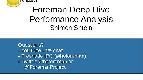 [Deep Dive] Foreman Performance Analysis with Shim...