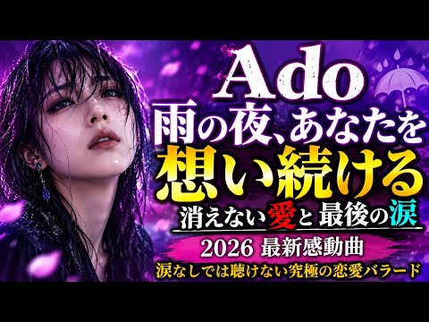 🌙💔✨ Ado｜雨の夜、あなたを想い続ける――消えない愛と最後の涙 🌧️🥀｜2026 最新感動曲｜涙なしでは聴けない究極の恋愛バラード ✨😭