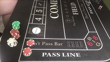 CRAPS with Skill & Luck - Hedged Dark  Horseman (with $300 Bankroll)