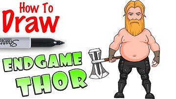 How to Draw Fat Thor in Avengers Endgame