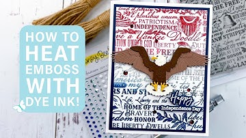 My Secret to Heat Embossing with Dye Ink! 🤫