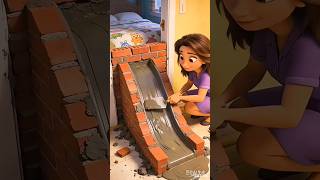 buat perosotan di depan pintu! #shorts #animasi...