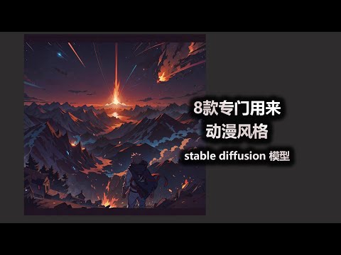 8款专门用来生成动漫动画风格的 stable diffusion 模型