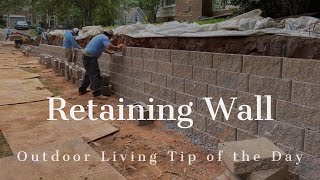Retaining Wall - Outdoor Living Tip of the Day