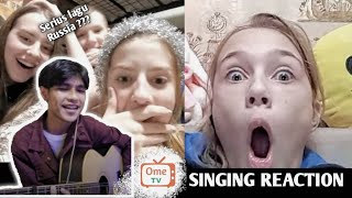 REAKSI MEREKA KETIKA COWOK INDO NYANYI LAGU RUSSIA * ( Singing Reaction ) Ome Tv Internasional