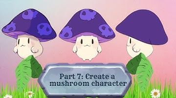 MOHO PRO 13.5.2: (COURSE) PART 7: How to Create a Cartoon Mushroom Character 2.5D