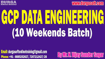 GCP DATA ENGINEERING (10 Weekends Batch) tutorial || by Vijay Sunder Sagar On 23-11-2025 @5PM (IST)