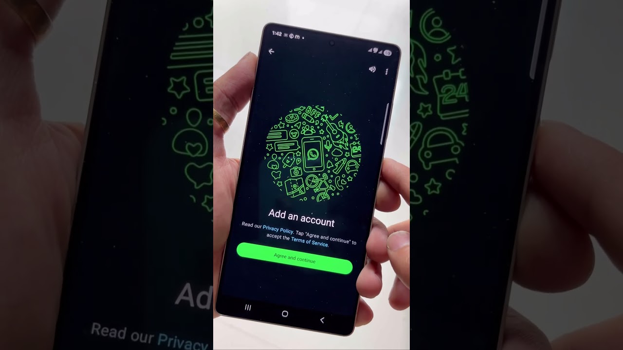 How to add Multiple Accounts on WhatsApp 👆🏻👆🏻 #shorts