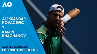 Aleksandar Kovacevic v Karen Khachanov Extended Highlights | Australian Open 2024 Second Round