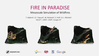 Fire in Paradise: Mesoscale Simulation of Wildfires (SIGGRAPH 2021) – Conference Presentation screenshot 2