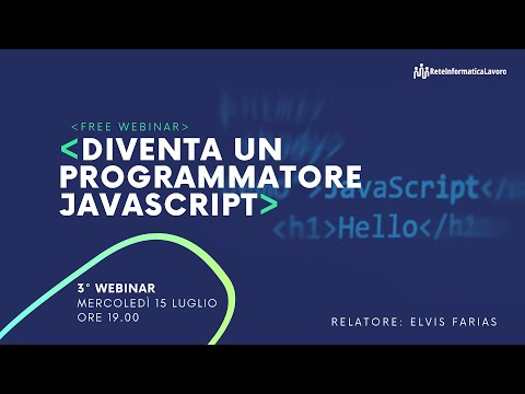 Diventa un programmatore javascript 3# webinar