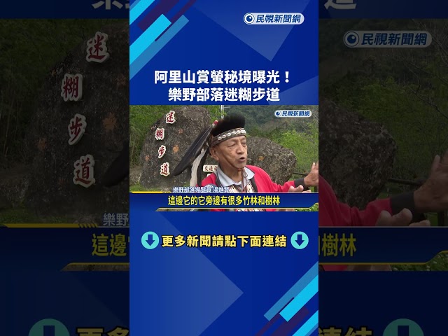 阿里山賞螢秘境曝光! 樂野部落迷糊步道－民視新聞