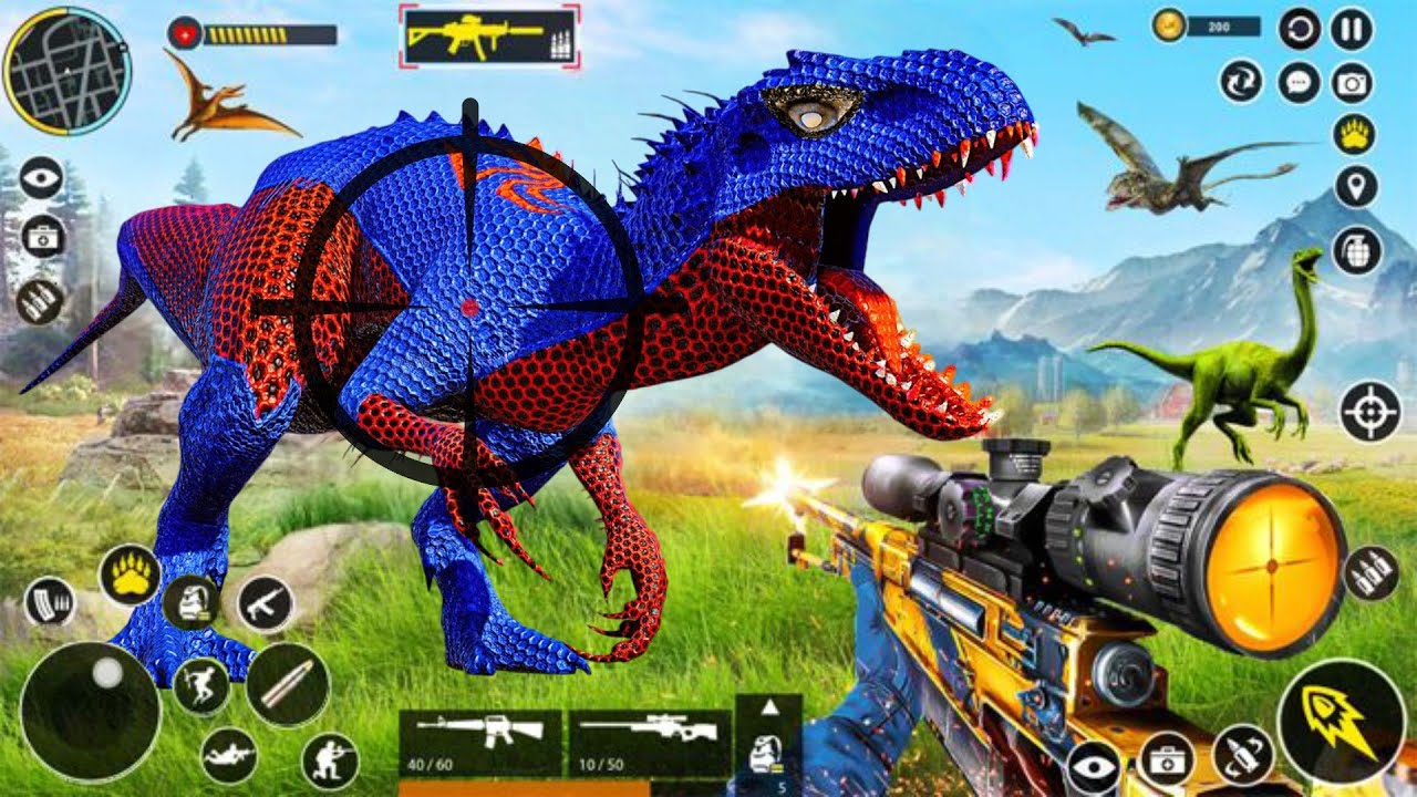 Dinosaur Hunter 3D Game | Wild Dinosaur Hunting Game – Android Gameplay