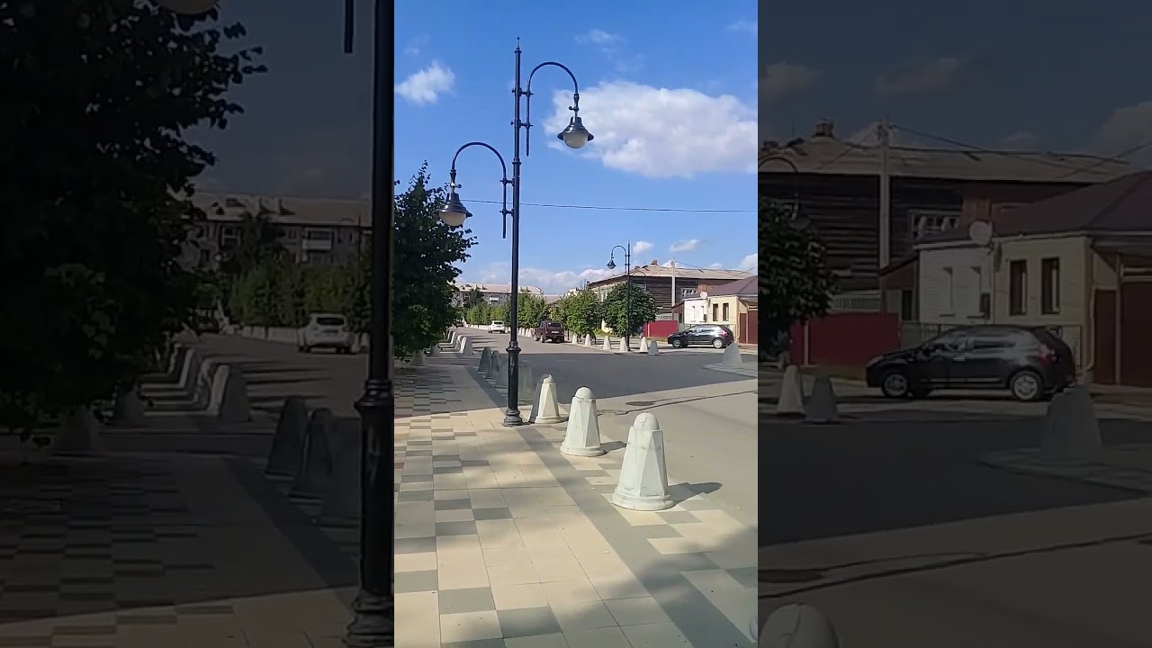 Урюпинск.Улица Гагарина и Липовая аллея.15 августа 2023г.