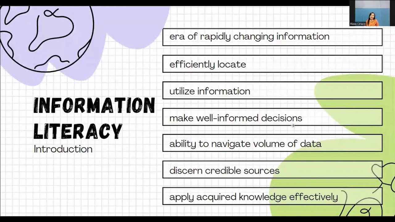 C&E ALS Academy - Information Intelligence: Nurturing Information Literacy in Philippine Libraries