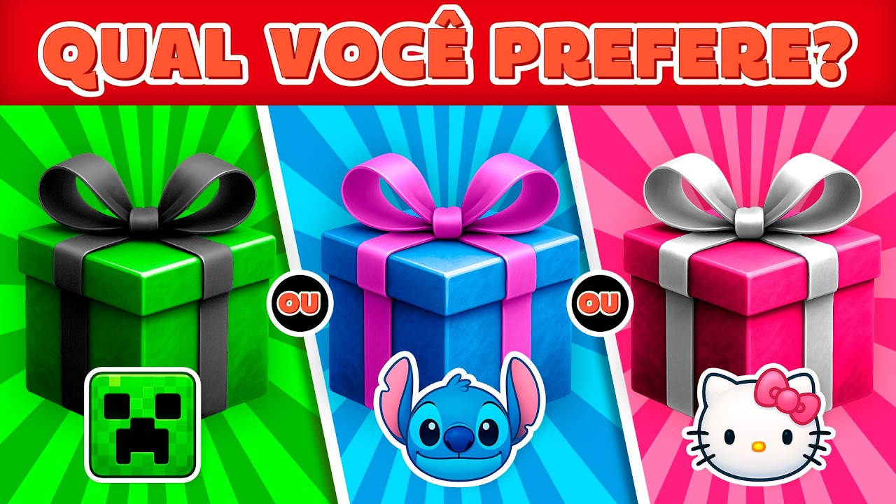 🏡 CONSTRUA SUA MANSÃO | 🎁 PRESENTE MISTERIOSO | Minecraft, Stitch e Hello Kitty 💚💙💗