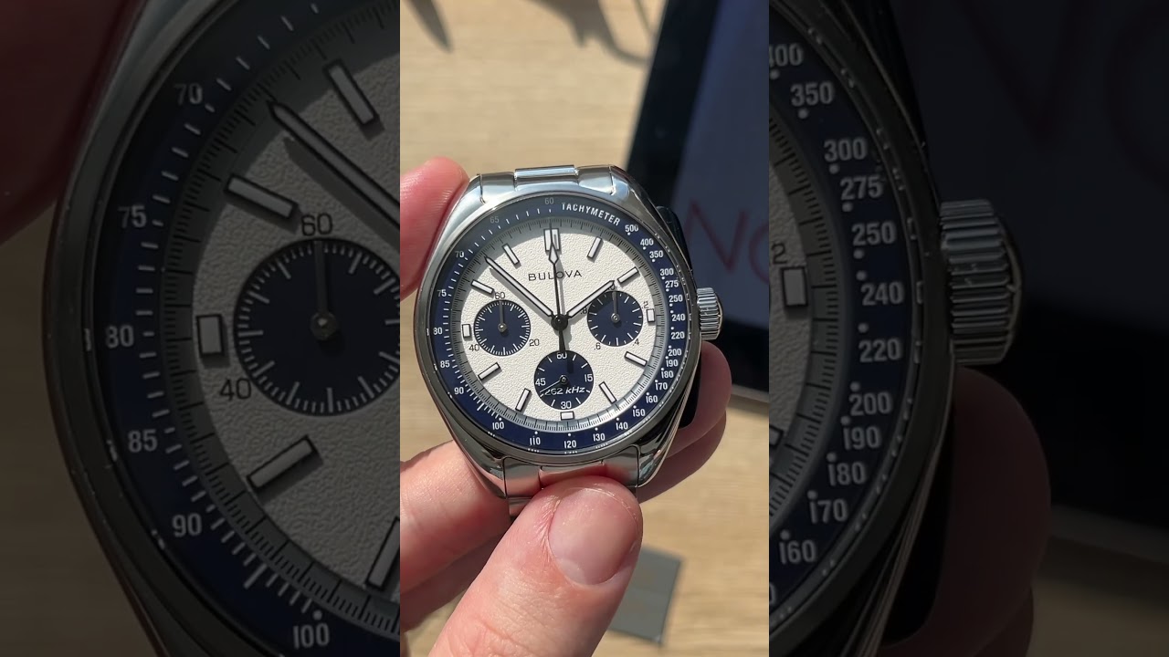 Работа хронографа в часах Bulova Lunar Pilot