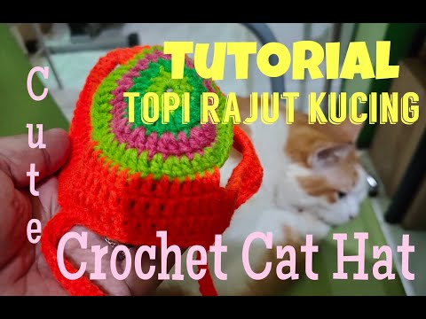 Crochet cat hat