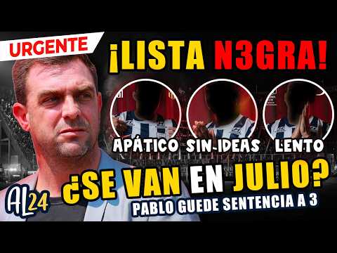 URGENTE! PABLO GUEDE PRESENTÓ LISTA N3GRA POR ESTOS 3 JUGADORES! YA NO LOS QUIERE EN EL PLANTEL!