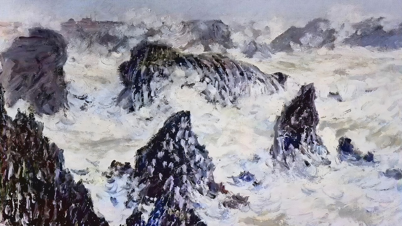 Claude Monet - Storm off the Coast of Belle-Ile & Other Paintings