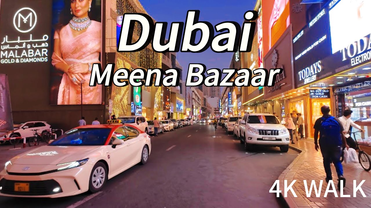Dubai Meena Bazaar Bur Dubai 4K Walking Tour | Cheapest Market in Dubai 🇦🇪