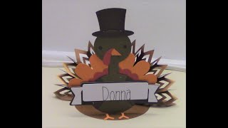 How to make a Thanksgiving Place Card Using the Cricut