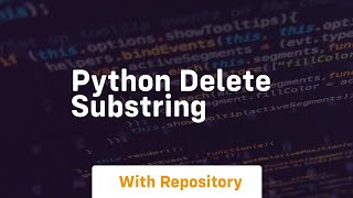 python delete substring