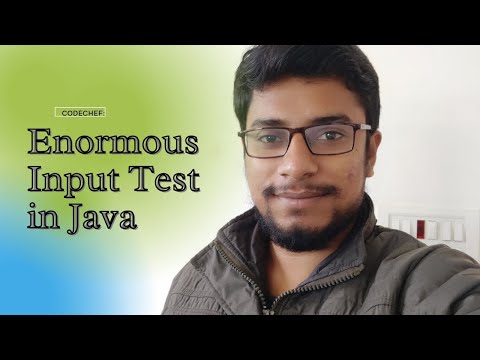 Enormous Input Test in Java : Codechef