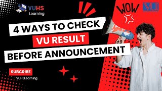 How to check vu final term result  | how to check subjects grade before announcement vuresult2024#vu