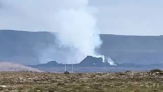Volcanic eruptions becoming routine in Iceland, daily view from Keflavik & airport highway. 31.07.25