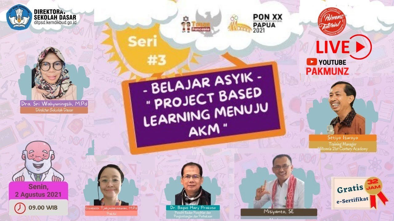 Webinar ; Belajar Asyik Project Based Learning Menuju AKM - YouTube