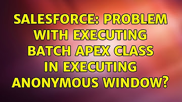 Salesforce: Problem with executing batch apex class in executing anonymous window?