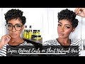 Defined Shiny Moisturized Curls on Short Natural Hair Tutorial + The Mane Choice Proceed w/ Caution
