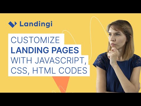 Customizing landing pages with JavaScript, CSS and HTML codes