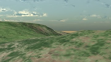 RayCaster demo #11 - terrain rendering + some basic physics