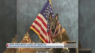 Abilene Police mourn loss of retired K9 Barco