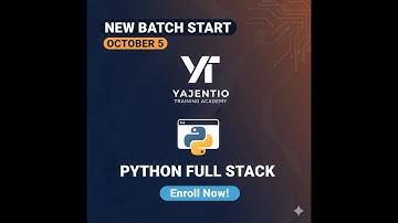 Python Full Stack Developer Course | New Batch Starting October5, 2025 – Enroll Now”
