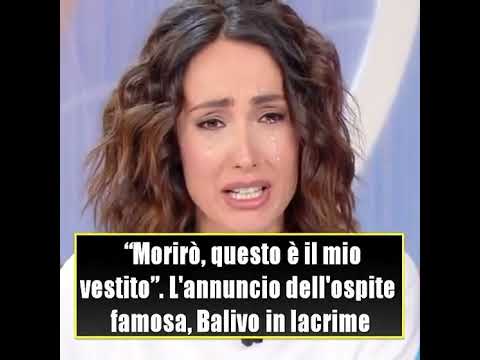 Video “Morirò, questo è il mio vestito”. La drammatica notizia e Caterina Balivo scopia a piangere #rai1