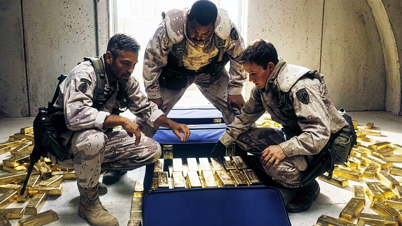 【映画紹介】退役直前の米兵3人が千億円の金塊を発見！大統領の命令と偽って大強奪！？『スリー・キングス』